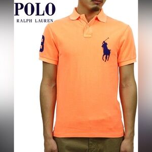 Polo by Ralph Lauren Orange Short-Sleeve Big Pony Polo